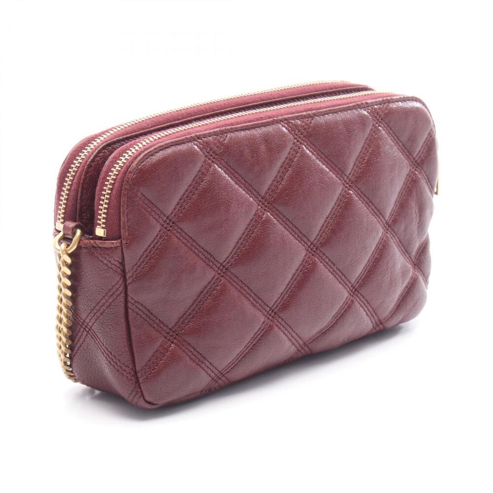 Saint Laurent Paris BECKY shoulder bag leather burgundy - Picture 2 of 8